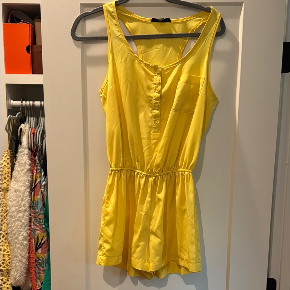 Forever 21 Yellow Romper